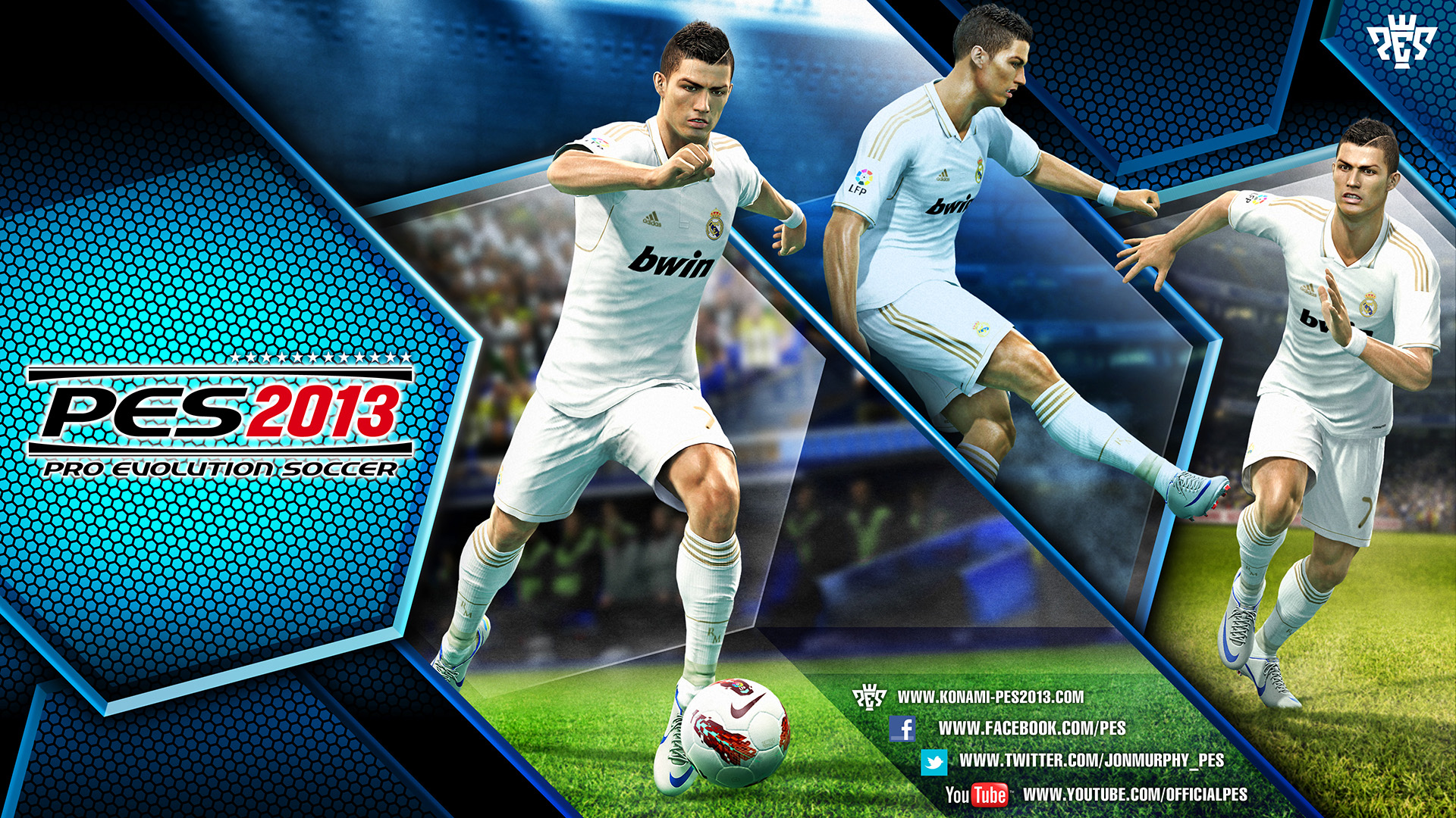 Cristiano Ronaldo será la estrella del Pro Evolution Soccer 2013. Foto: Konami.com