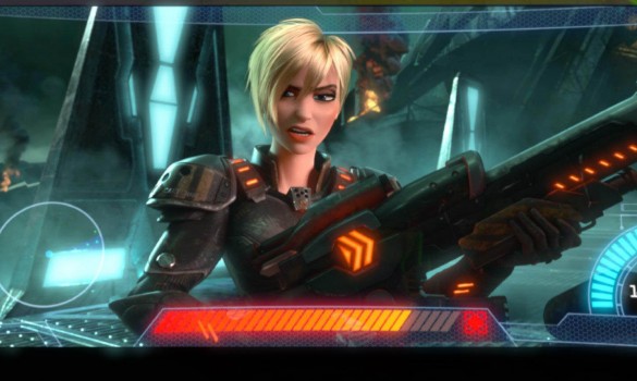 Esta fémina guerrera que aparece en el tráiler de Rompe Ralph podría guardar un simil con KillZone y Gears Of Wars