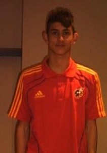 Vadillo Vadillo, en otra concentración con la "Roja". (Blog C.D. La Salle)